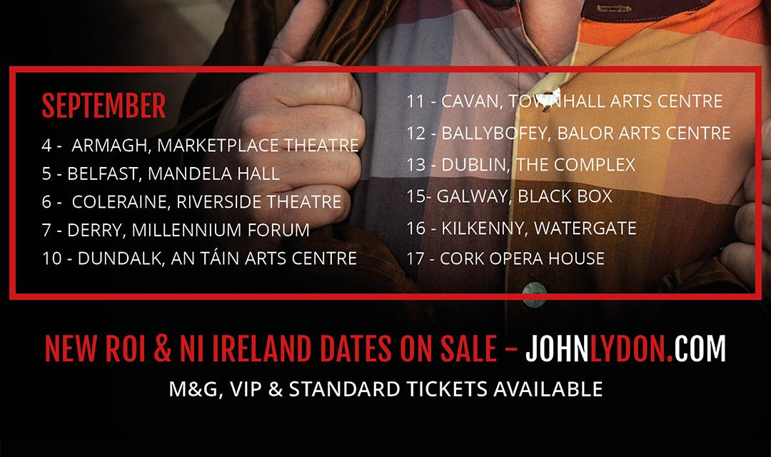 7 more Q&A dates in Northern Ireland and Ireland added
