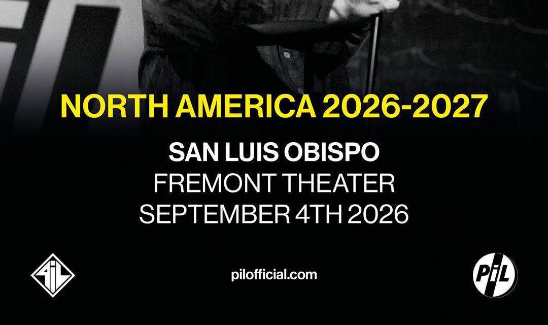 Just announced – San Luis Obispo September 4th 2026