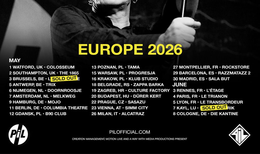 Just announced – Belgrade May 18th 2026