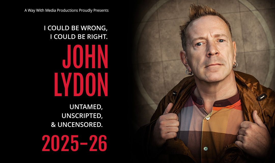 John Lydon Q&A rescheduled dates 2025-26